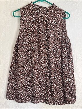 Torrid Leopard Sleeveless Blouse 1X